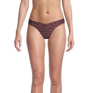 WeWoreWhat Delilah Bikini Bottom size Small brown multi $95
